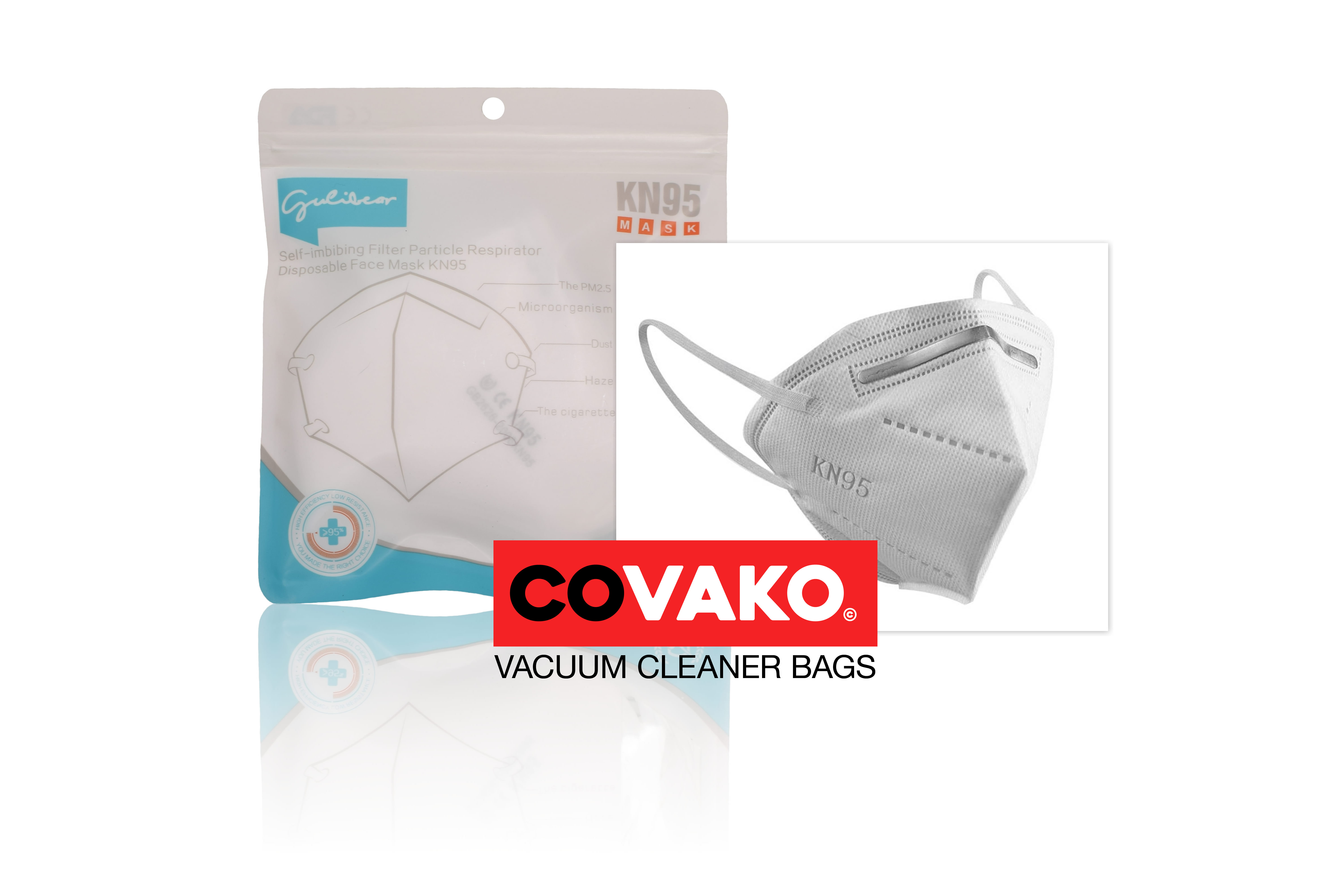 Mask KN 95 / FFP-1 / Part Item - Maskevacuum cleaner bags