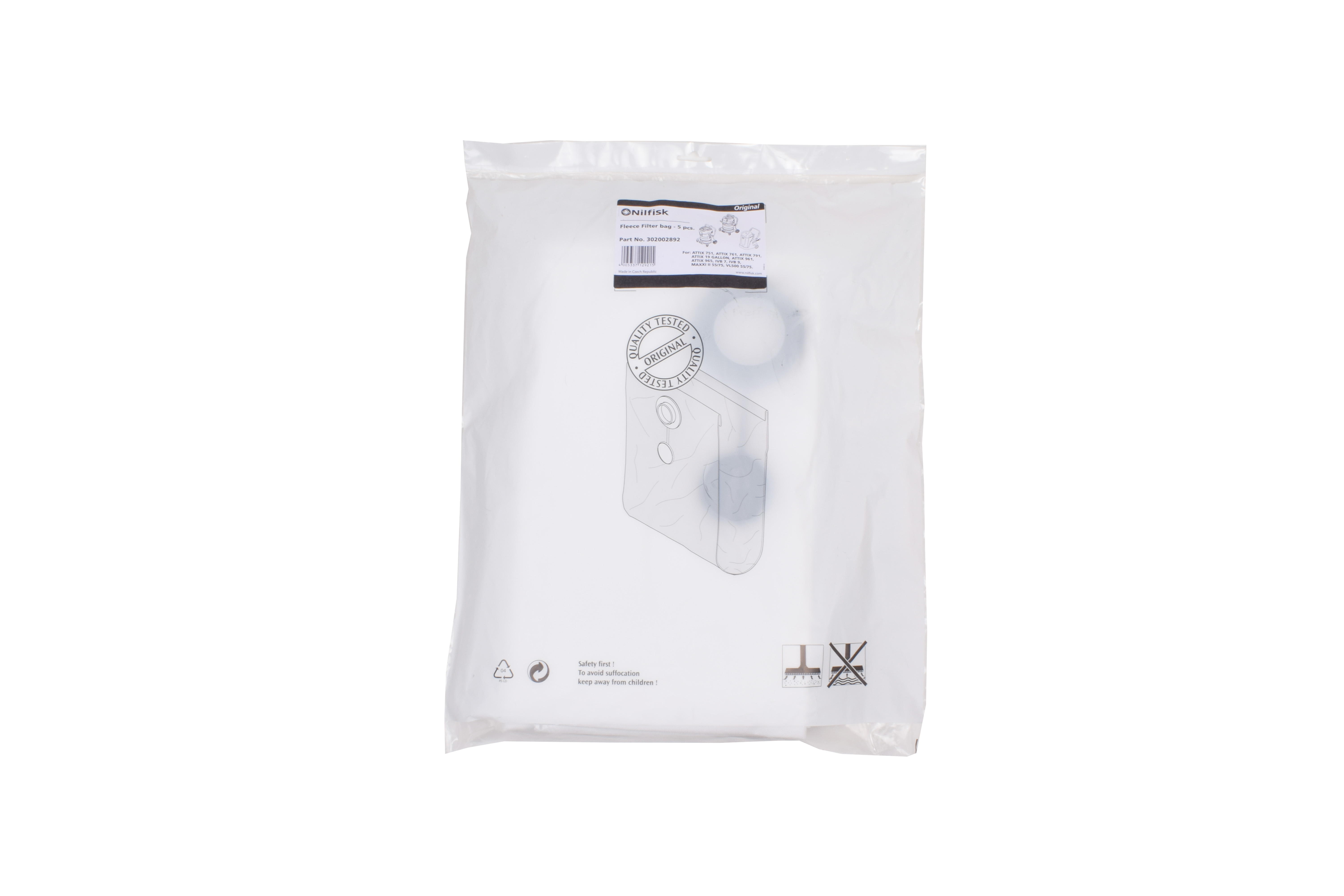 Wap Attix 7 / Synthétique - Wap sacs d’aspirateur